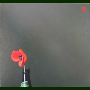 En blomst som jeg har plukket i en l som jeg har drukket