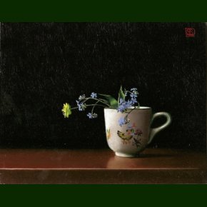 Vorterod og krmindesster i gammel barnekop