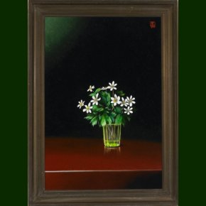 En buket hvide anemoner