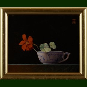 Landlber i musselmalet kop