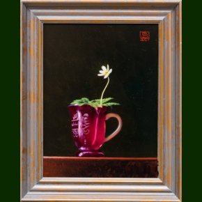 Hvid anemone i erindringsglas